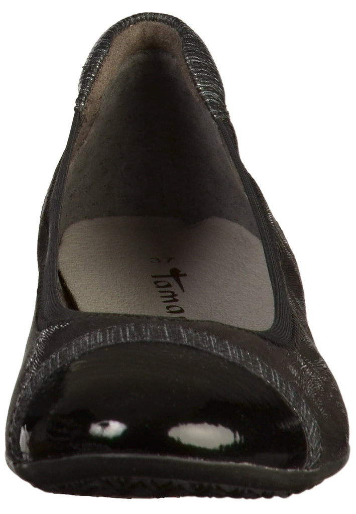 Tamaris Ballerinas Lederimitat/Textil Schwarz
