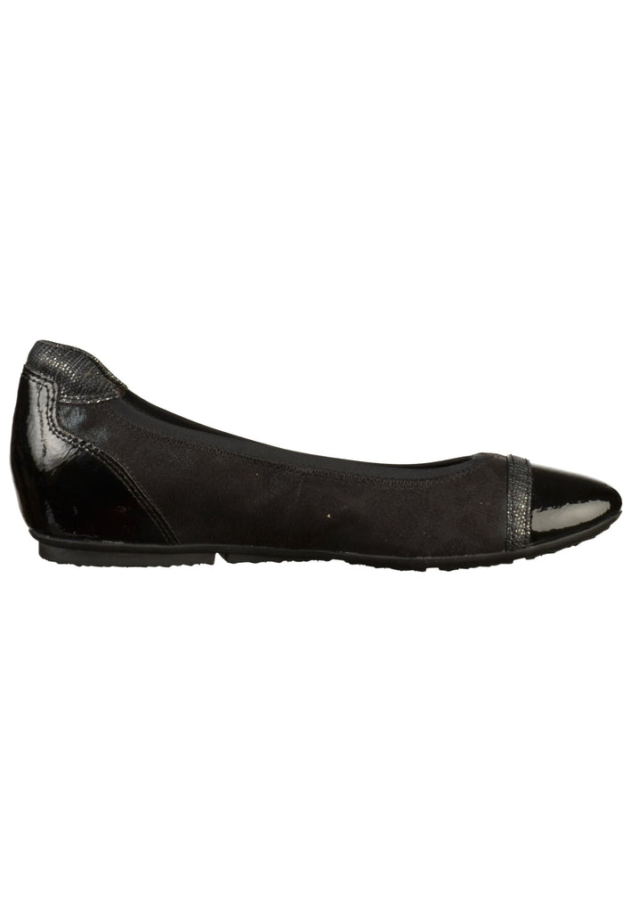 Tamaris Ballerinas Lederimitat/Textil Schwarz
