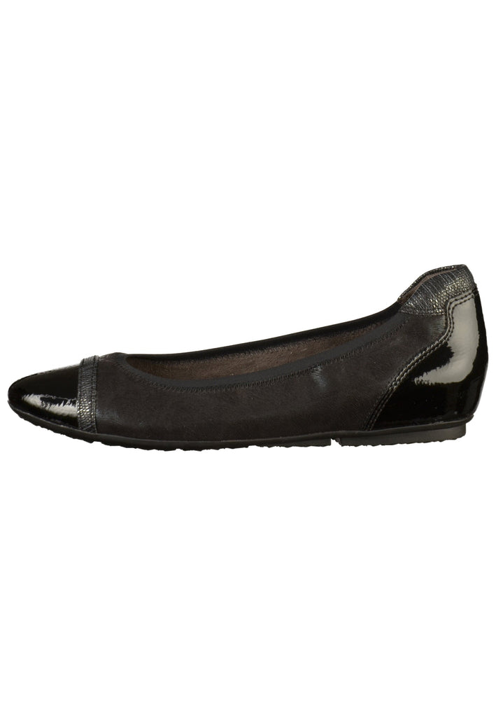 Tamaris Ballerinas Lederimitat/Textil Schwarz