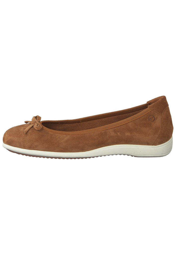 Ballerinas Tamaris Ballerinas Leder Braun
