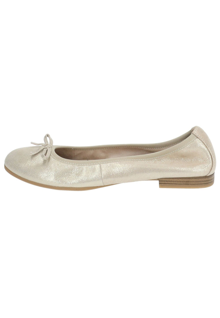 Ballerinas Tamaris Ballerinas Leder Champagne