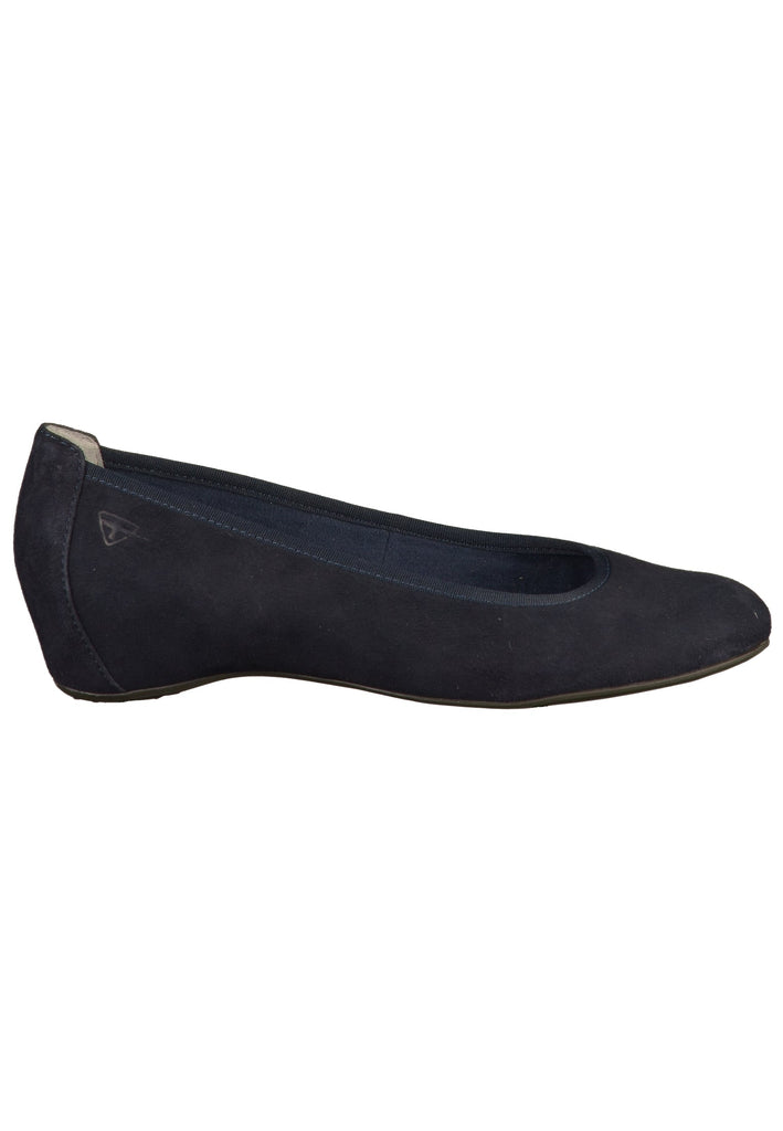 Tamaris Ballerinas Veloursleder Navy