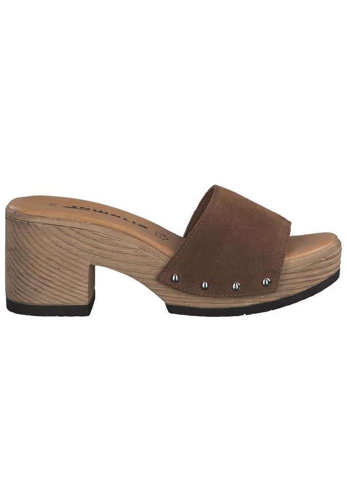 Tamaris Clogs Leder Cuoio