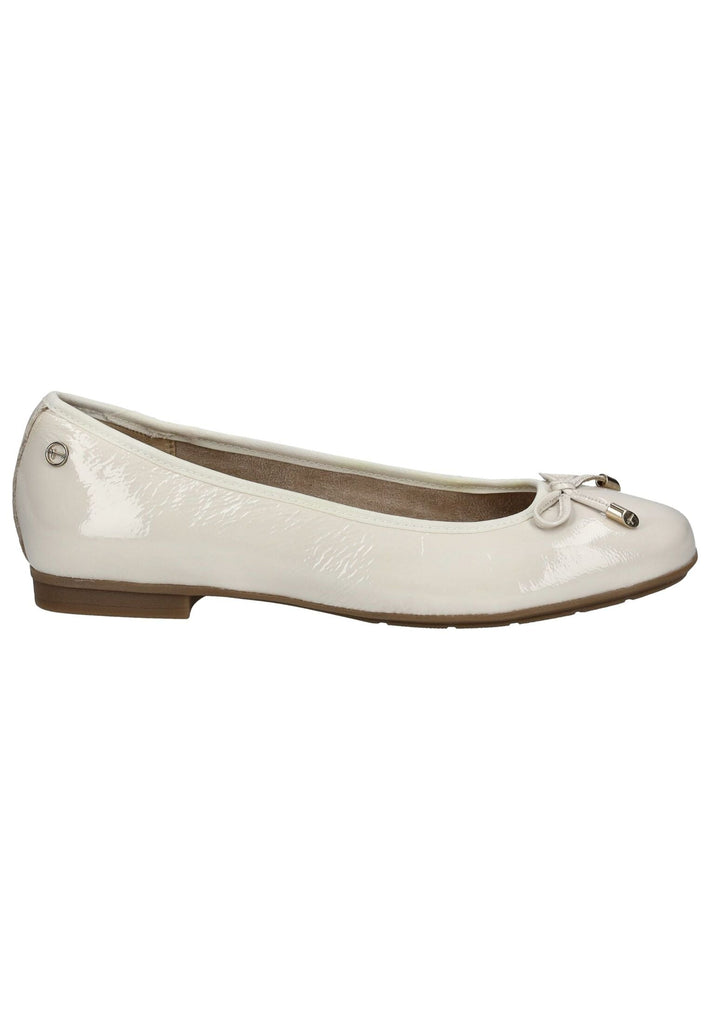 Tamaris Comfort Ballerinas Leder Creme