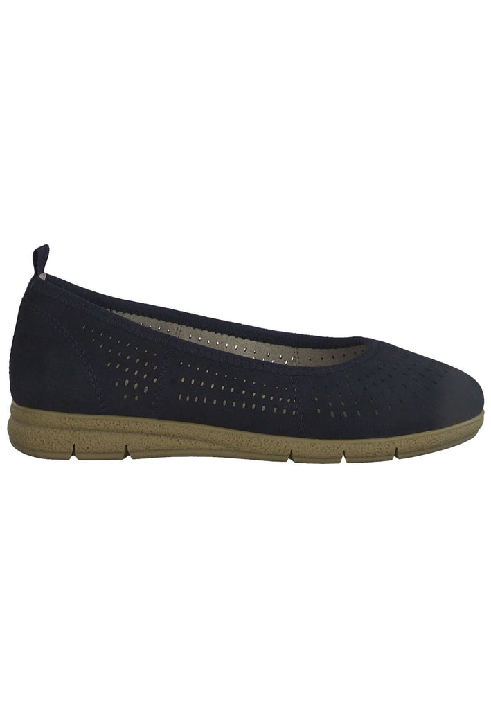 Tamaris Comfort Ballerinas Leder Navy