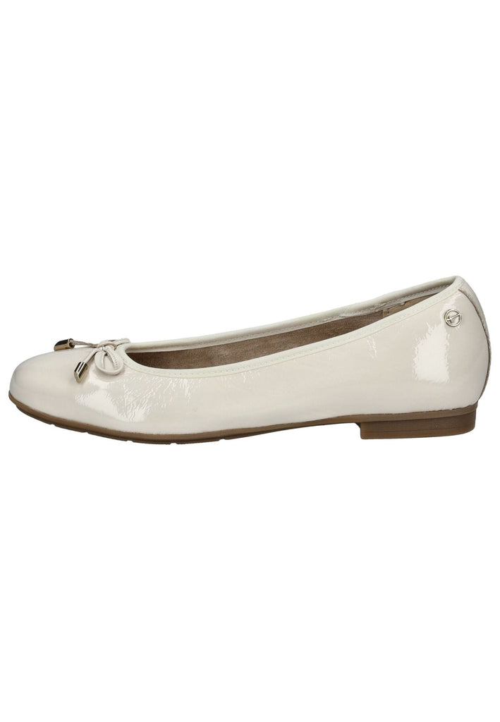 Ballerinas Tamaris Comfort Ballerinas Leder Creme