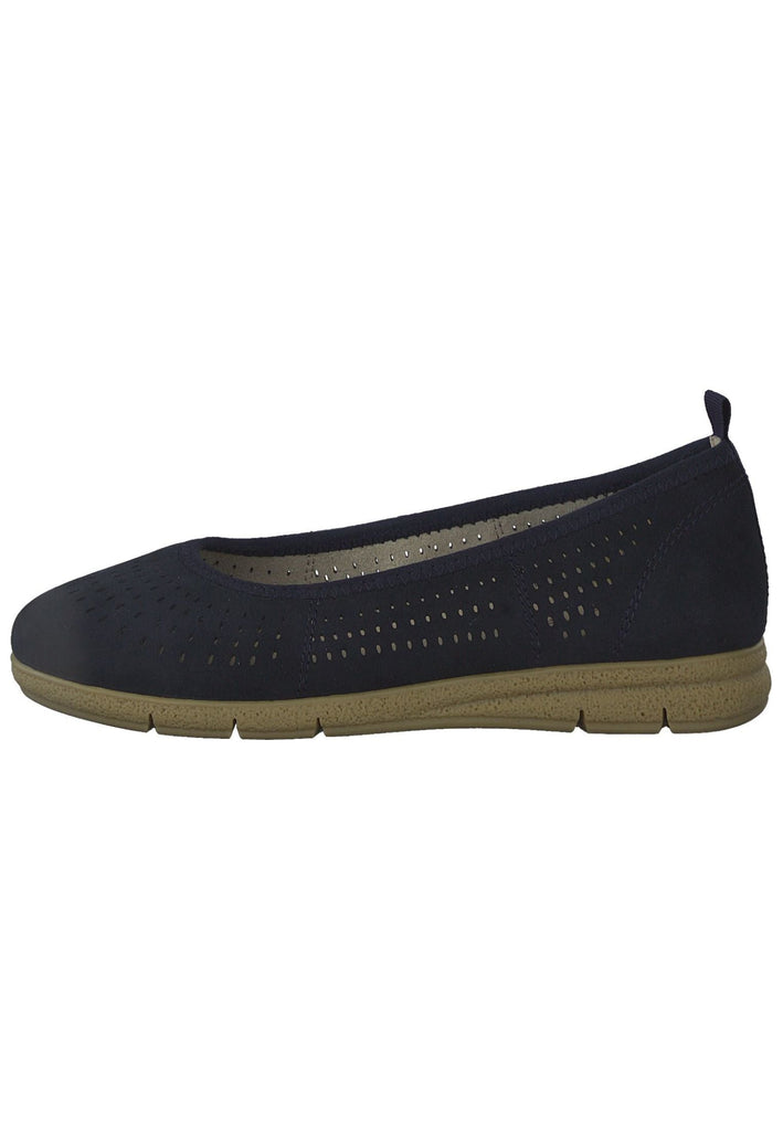 Ballerinas Tamaris Comfort Ballerinas Leder Navy