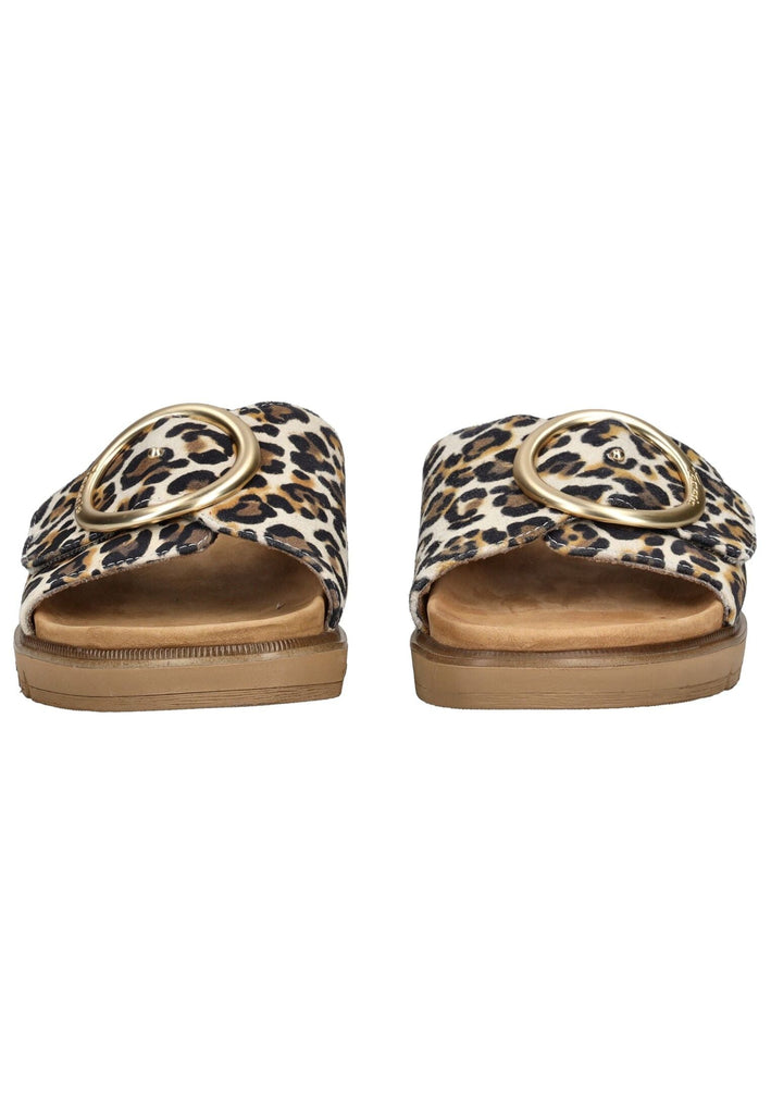 Tamaris Comfort Pantoletten Leder Leopard