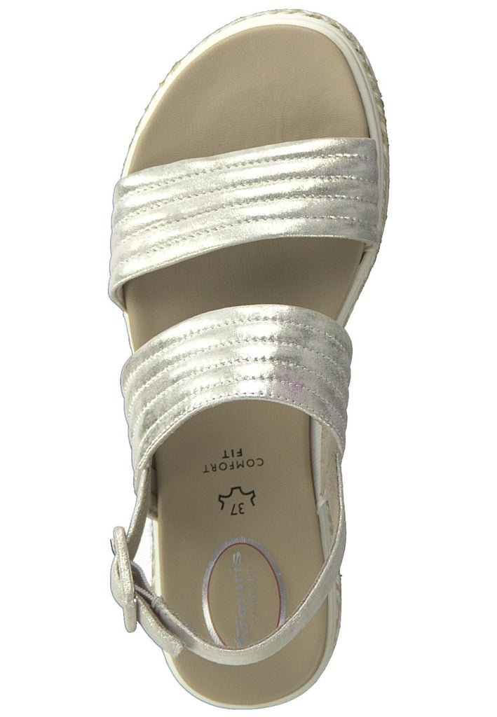 Tamaris Comfort Sandalen Leder Gold