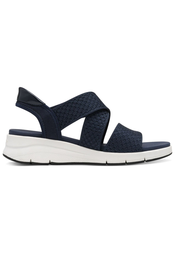 Tamaris Comfort Sandalen Lederimitat/Textil Navy