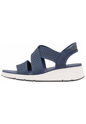 Sandalen Tamaris Comfort Sandalen Lederimitat/Textil Navy