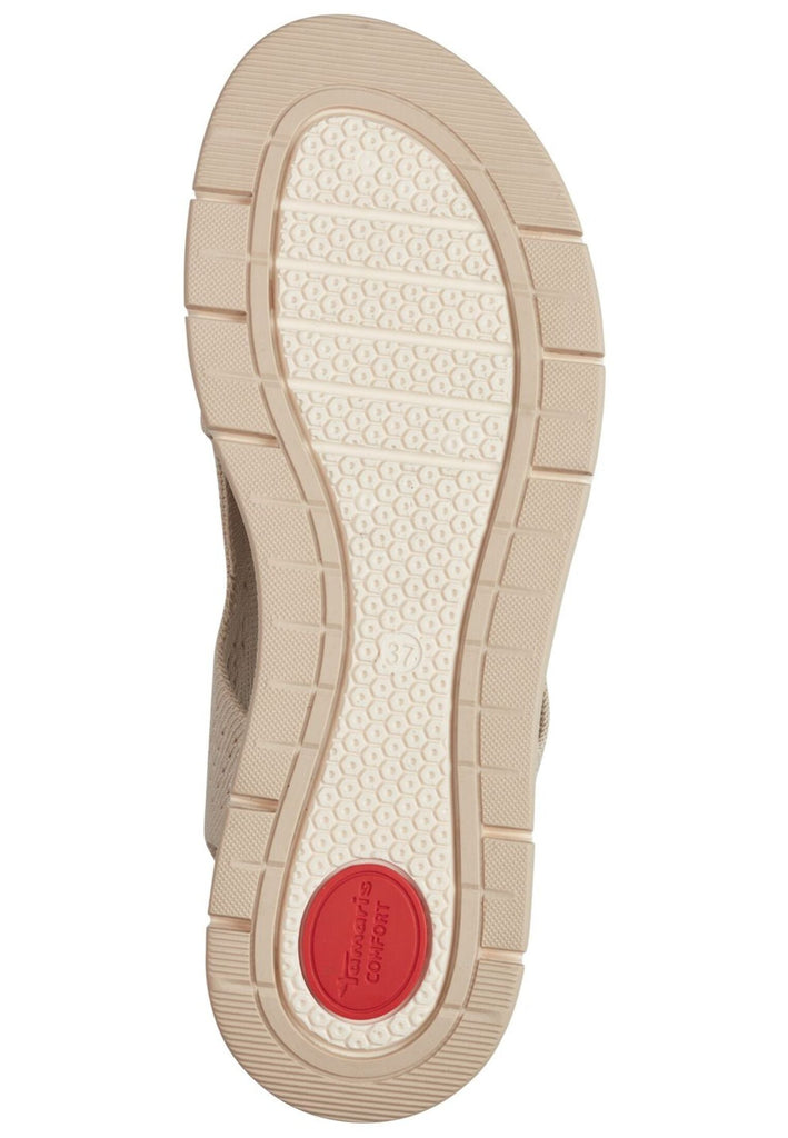 Tamaris Comfort Sandalen Textil Ivory