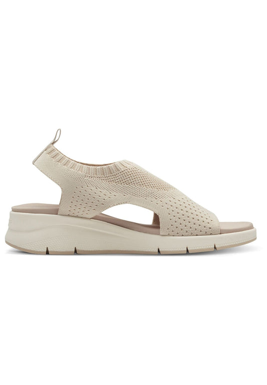Tamaris Comfort Sandalen Textil Ivory