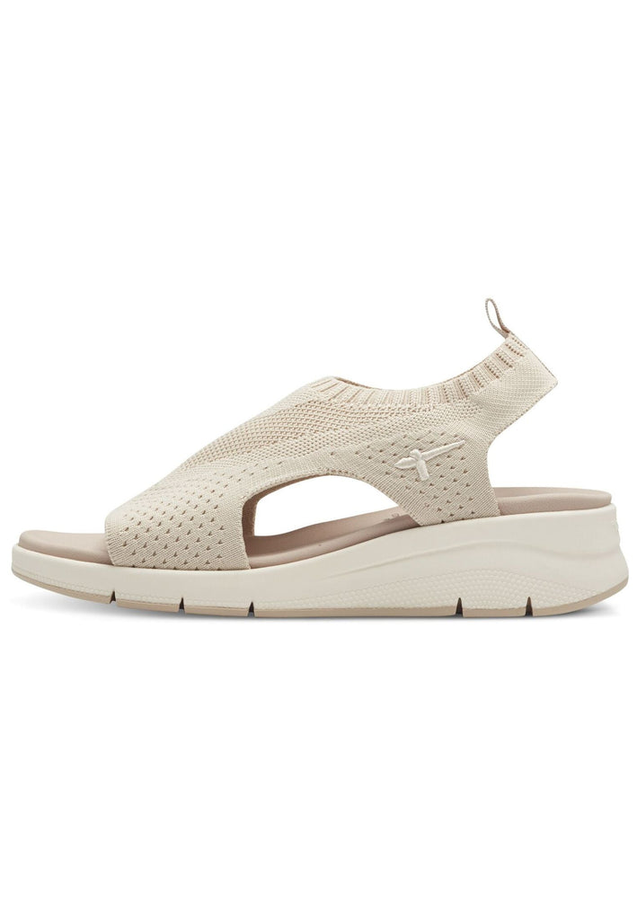 Tamaris Comfort Sandalen Textil Ivory