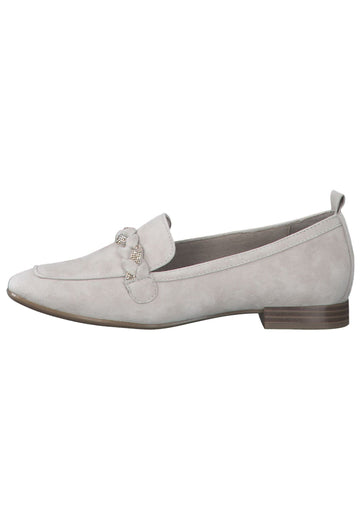 Tamaris Comfort Slipper Leder Taupe