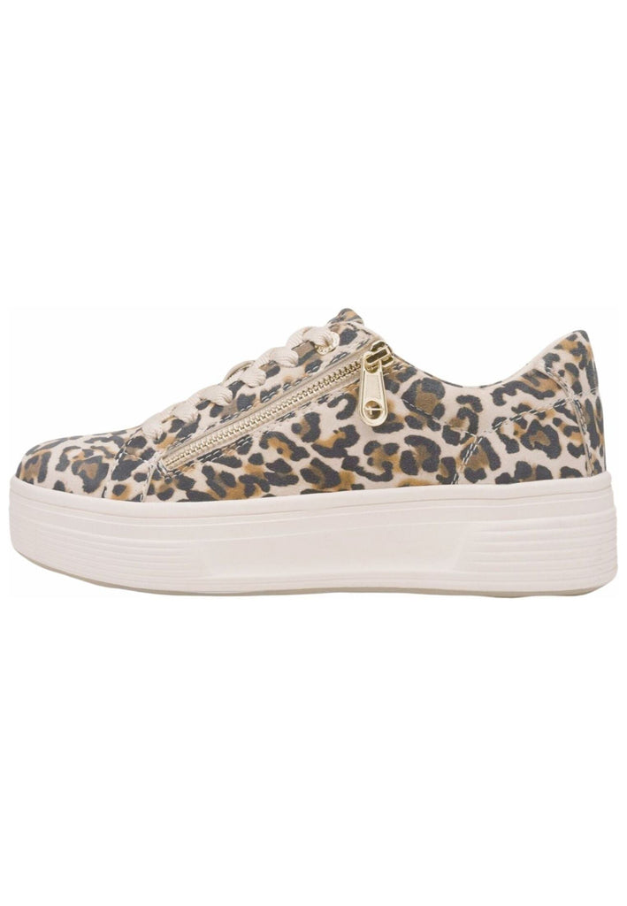 Tamaris Comfort Sneaker Leder/Textil Leopard