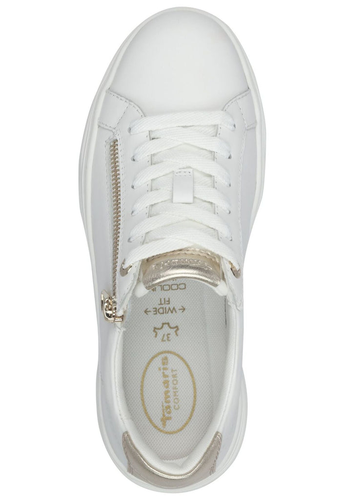 Tamaris Comfort Sneaker Leder/Textil Weiß