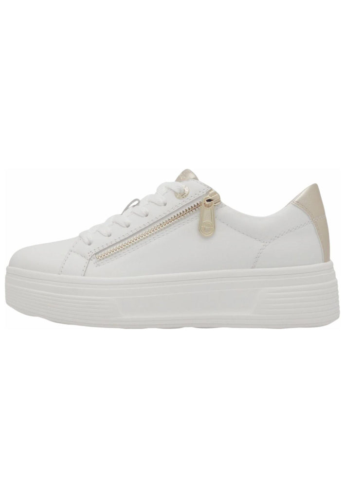 Tamaris Comfort Sneaker Leder/Textil Weiß