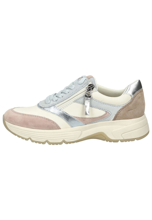 Tamaris Comfort Sneaker Leder/Textil Weiß/Beige