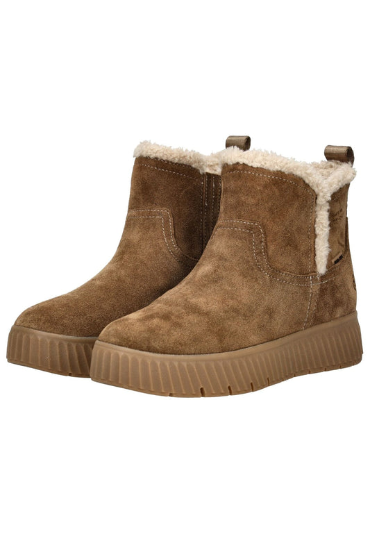 Tamaris Comfort Stiefelette Leder Cappuccino Warmfutter