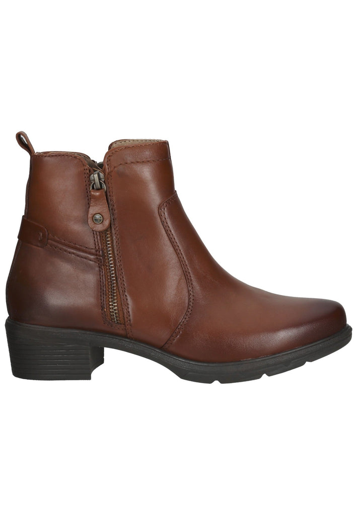 Tamaris Comfort Stiefelette Leder Cognac
