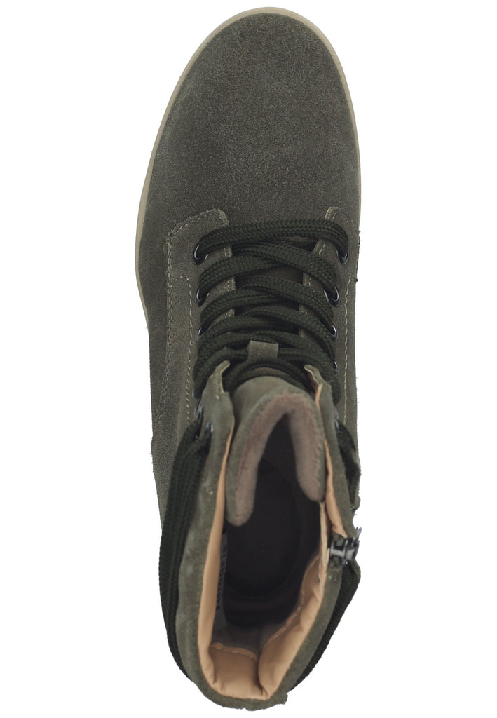 Tamaris Comfort Stiefelette Leder Khaki Warmfutter