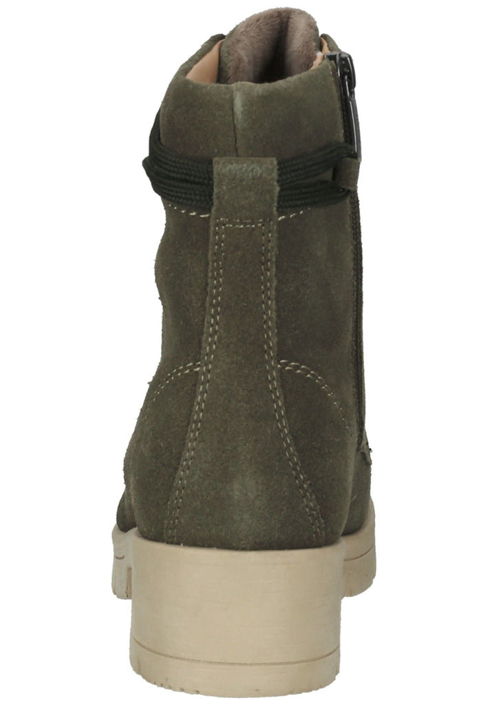 Tamaris Comfort Stiefelette Leder Khaki Warmfutter