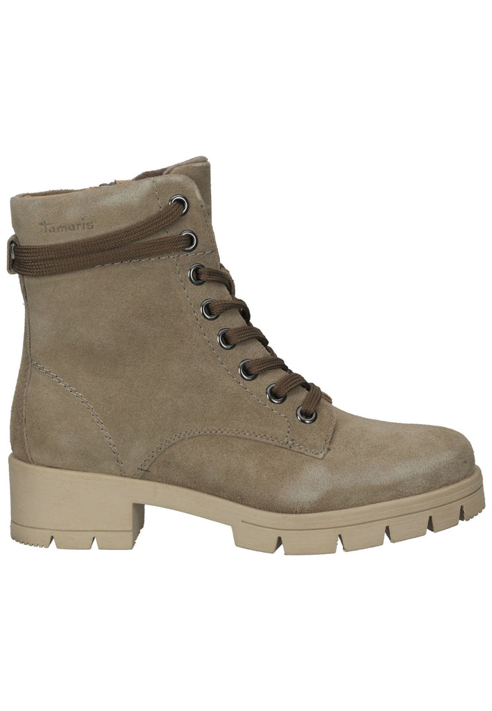 Tamaris Comfort Stiefelette Leder Taupe Warmfutter