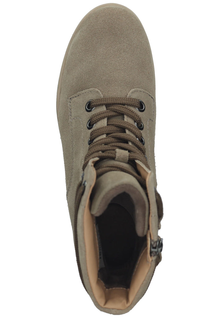 Tamaris Comfort Stiefelette Leder Taupe Warmfutter