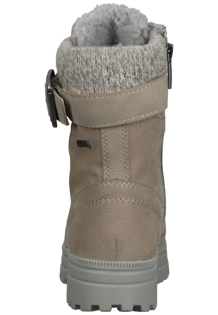 Tamaris Comfort Stiefelette Leder/Textil Hellgrau