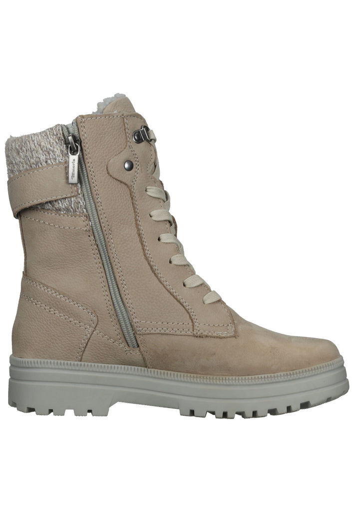 Tamaris Comfort Stiefelette Leder/Textil Hellgrau