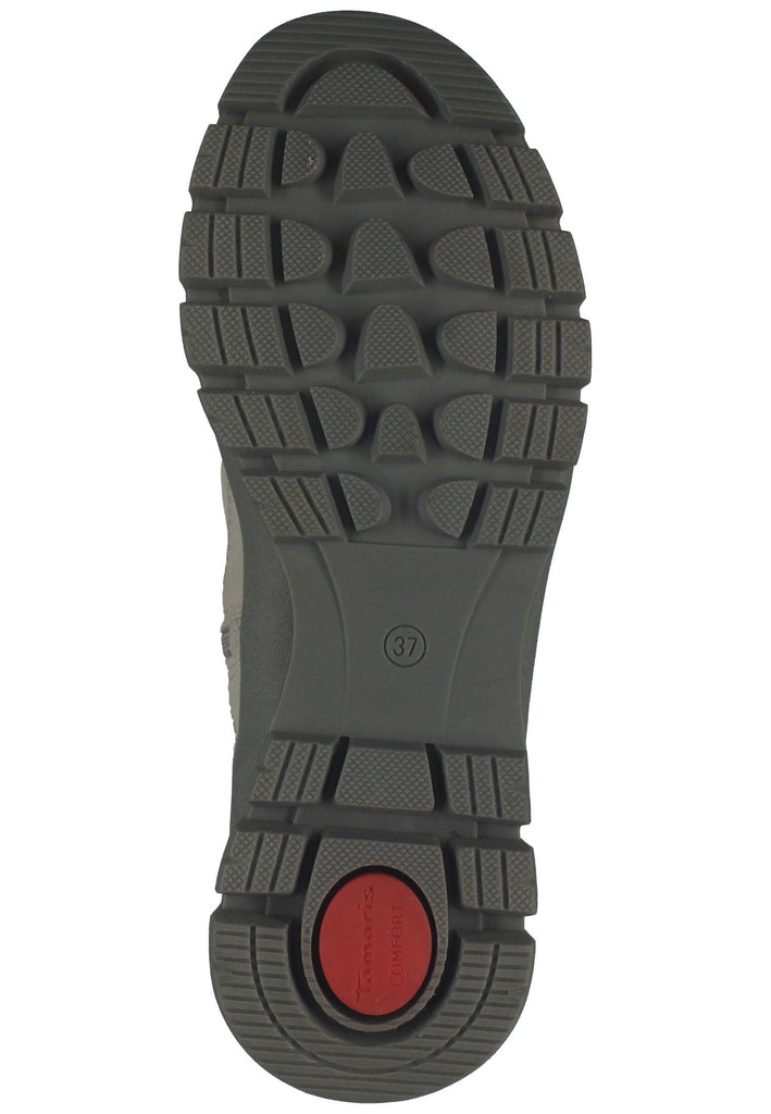 Tamaris Comfort Stiefelette Leder/Textil Hellgrau Warmfutter