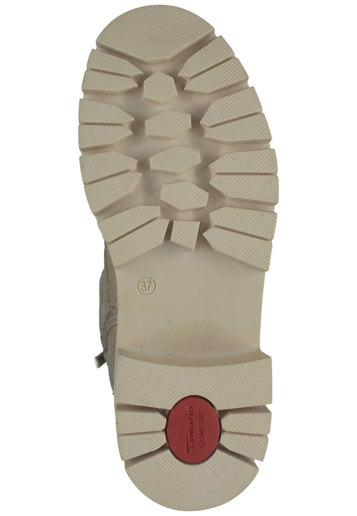 Tamaris Comfort Stiefelette Leder/Textil Ivory Warmfutter