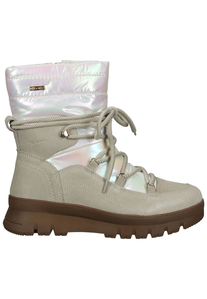Tamaris Comfort Stiefelette Leder/Textil Ivory Warmfutter