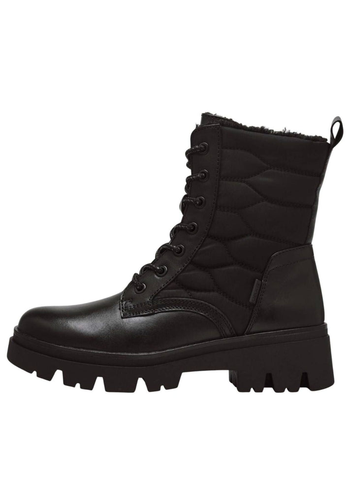 Tamaris Comfort Stiefelette Leder/Textil Schwarz Warmfutter