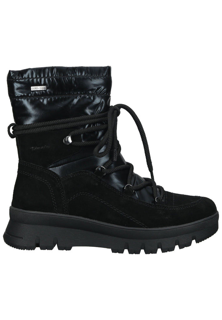 Tamaris Comfort Stiefelette Leder/Textil Schwarz Warmfutter