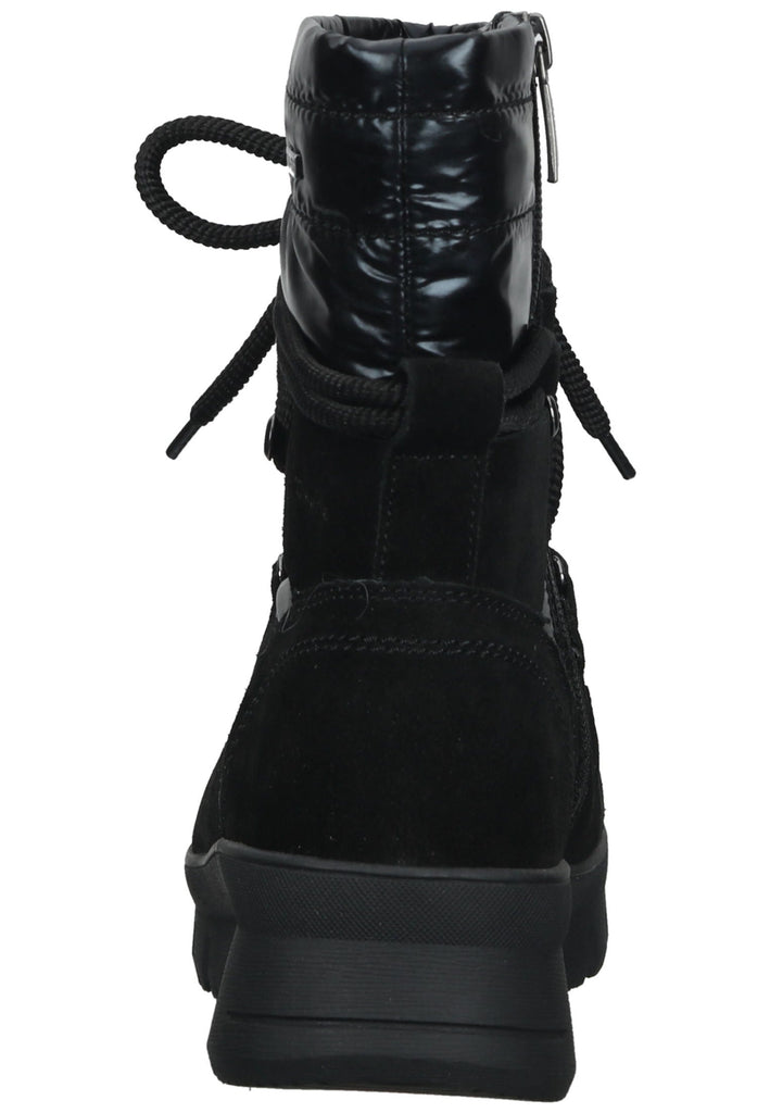 Tamaris Comfort Stiefelette Leder/Textil Schwarz Warmfutter