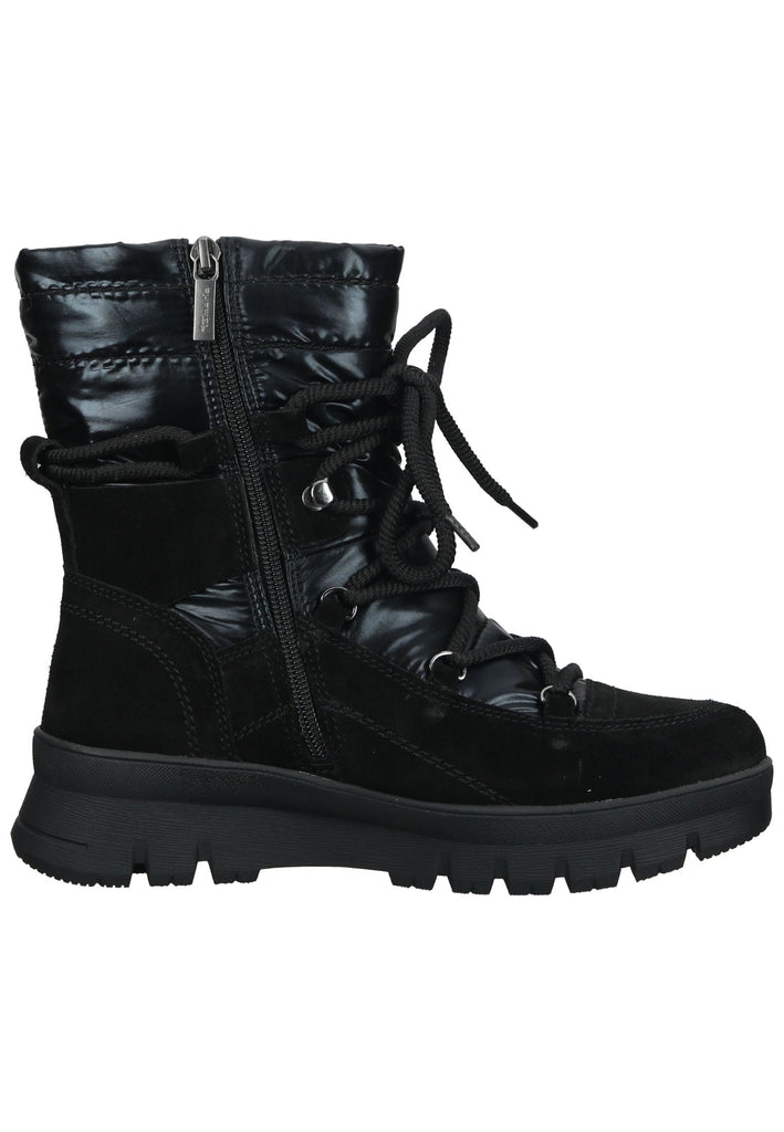 Tamaris Comfort Stiefelette Leder/Textil Schwarz Warmfutter