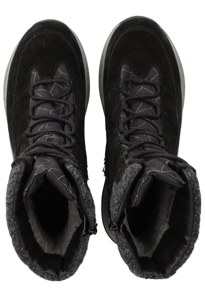 Tamaris Comfort Stiefelette Leder/Textil Schwarz Warmfutter