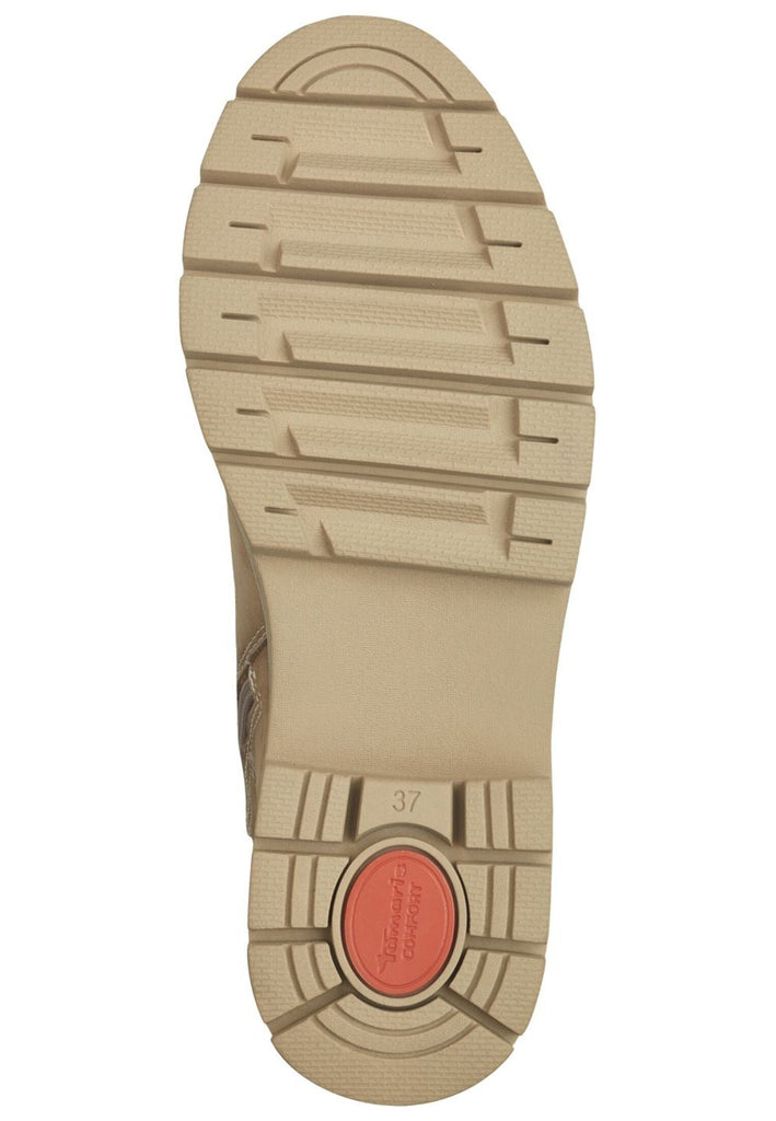 Tamaris Comfort Stiefelette Nubukleder/Textil Camel Warmfutter