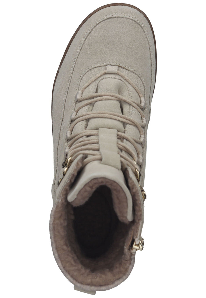 Tamaris Comfort Stiefelette Veloursleder/Textil Ivory Warmfutter