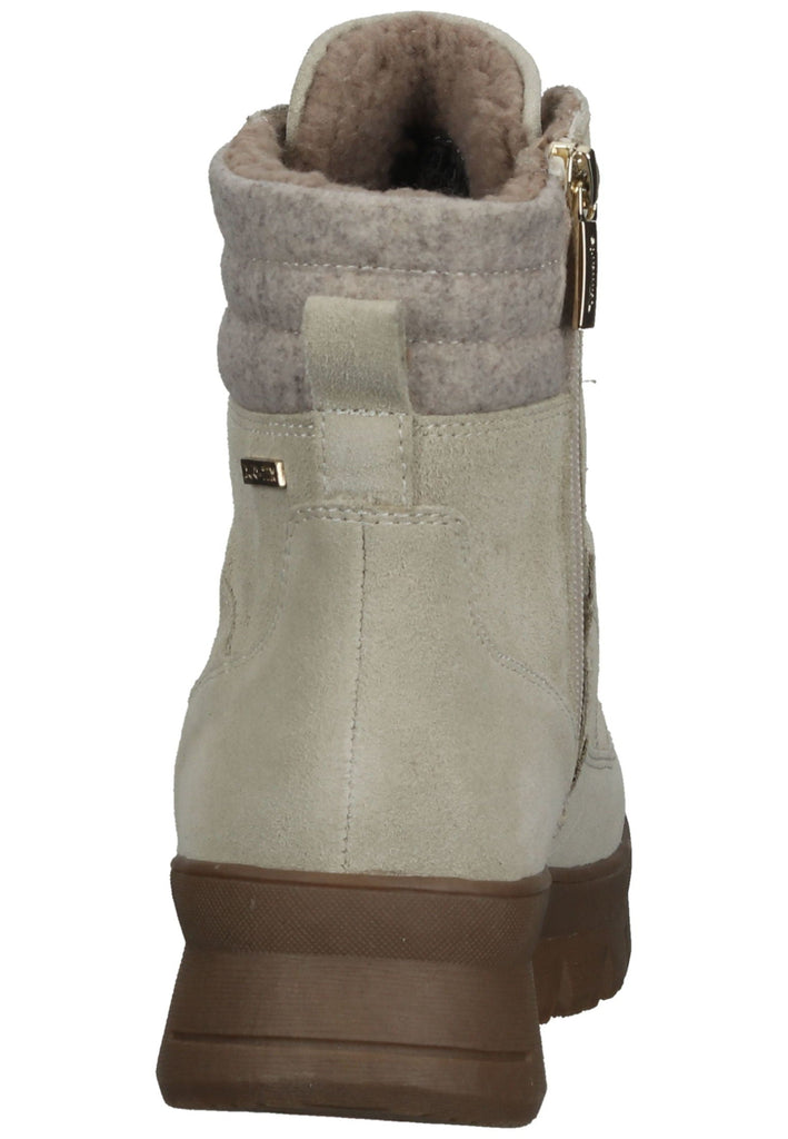 Tamaris Comfort Stiefelette Veloursleder/Textil Ivory Warmfutter
