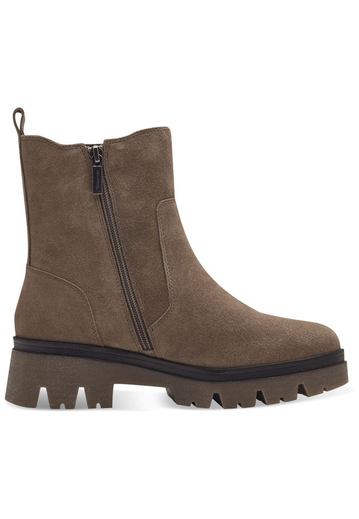 Tamaris Comfort Stiefelette Veloursleder/Textil Pepper Warmfutter