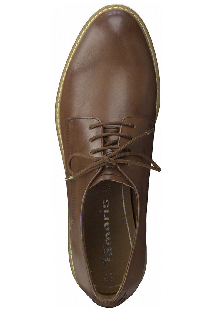 Tamaris Halbschuhe Glattleder Brandy