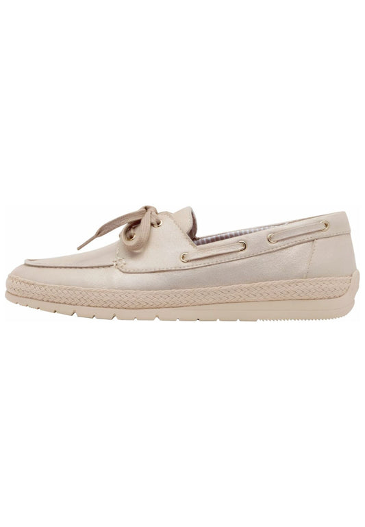 Tamaris Halbschuhe Leder Champagne