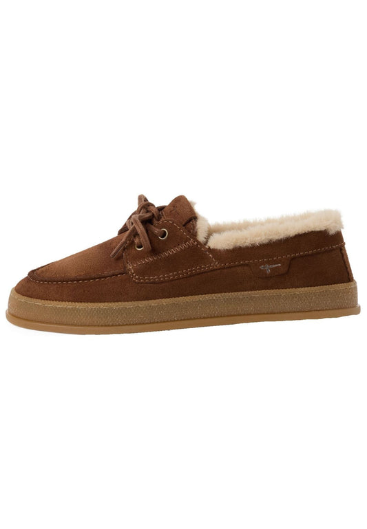 Tamaris Halbschuhe Leder Cognac