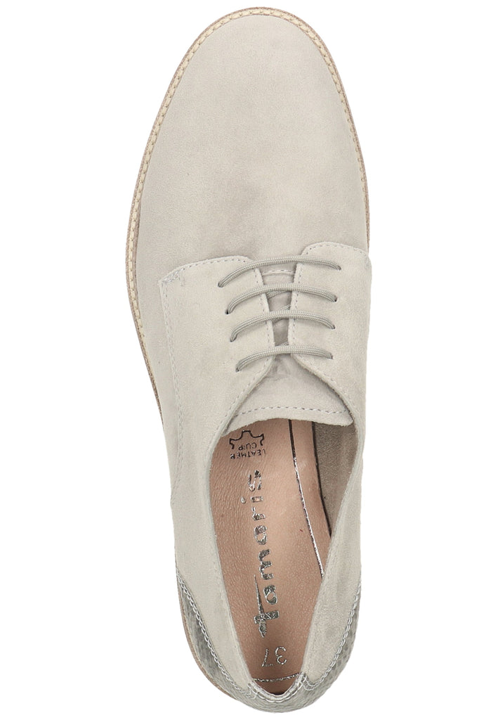 Tamaris Halbschuhe Leder/Synthetik Hellgrau