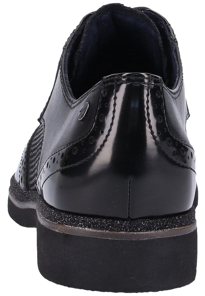 Tamaris Halbschuhe Leder/Textil Schwarz