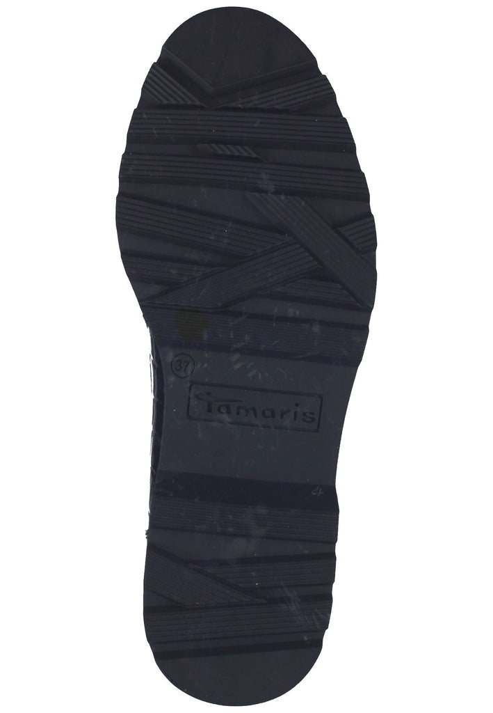 Tamaris Halbschuhe Lederimitat Croco Black