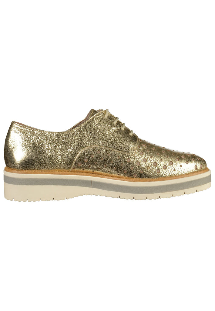Tamaris Halbschuhe Lederimitat Gold